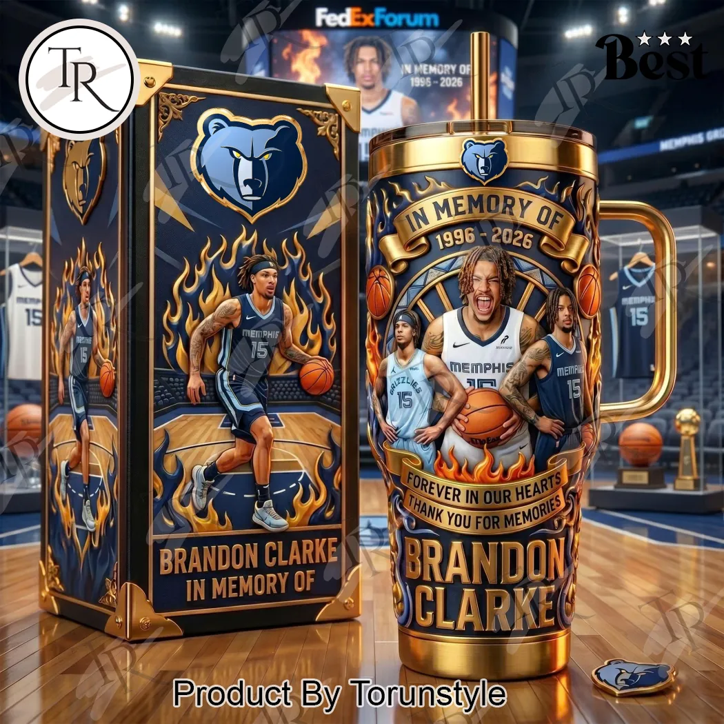 Brandon Clarke Memphis Grizzlies 1996-2026 Commemorative Handled Tumbler Brandon Clarke Memphis Grizzlies 1996-2026 Commemorative Handled Tumbler