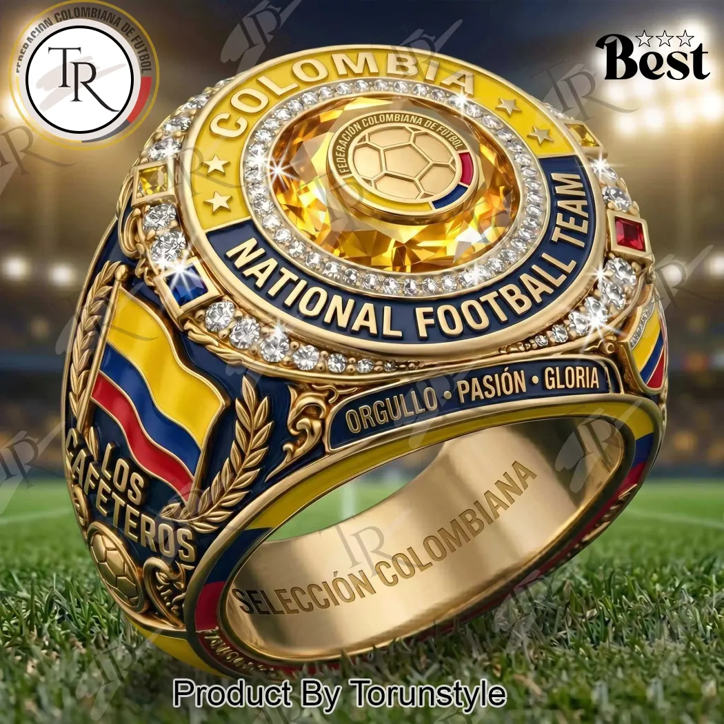 Colombia National Football Team Luxury Fan Championship Ring Colombia National Football Team Luxury Fan Championship Ring