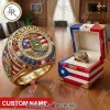 FC Barcelona Premium Commemorative Gold Tone Sparkling Ring