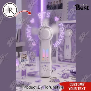 BTS ARMY Personalized LED Light Up Hand Fan