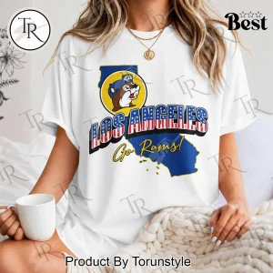 Los Angeles Rams Buc-ees Patriotic California Game Day Graphic T-Shirt Los Angeles Rams Buc-ees Patriotic California Game Day Graphic T-Shirt