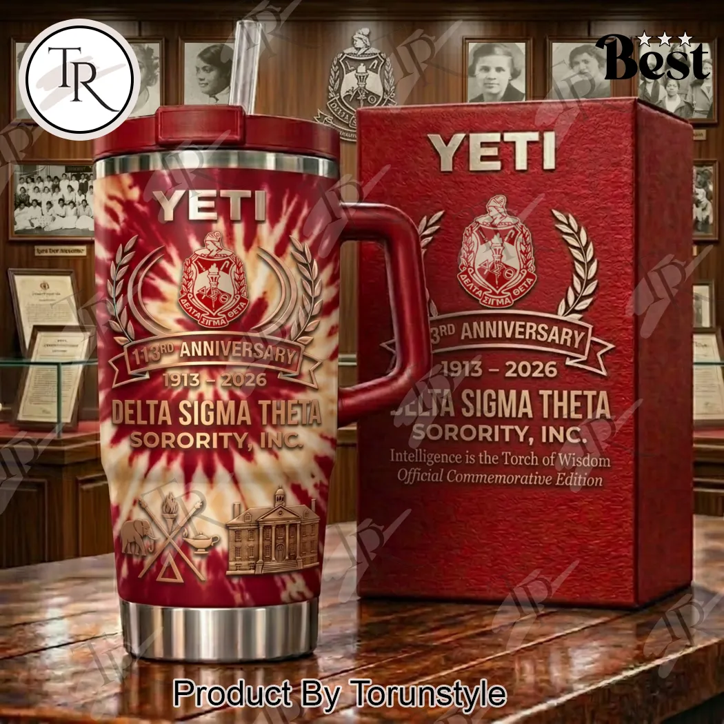 Delta Sigma Theta 113th Anniversary Commemorative Crimson and Cream Tie Dye 40oz Tumbler Delta Sigma Theta 113th Anniversary Commemorative Crimson and Cream Tie Dye 40oz Tumbler