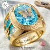 KISS Band Premium 3D Engraved Gold Ring