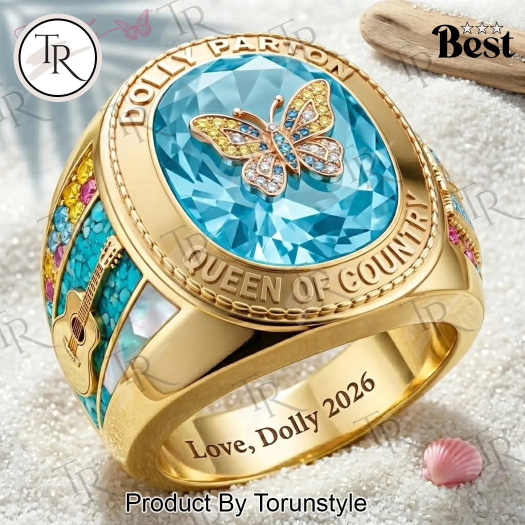 Dolly Parton Queen of Country Gold-Tone Butterfly Gemstone Ring Dolly Parton Queen of Country Gold-Tone Butterfly Gemstone Ring