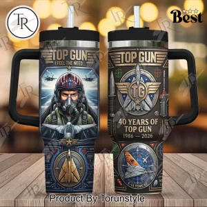 Top Gun 40th Anniversary Commemorative Maverick 40oz Stanley Tumbler