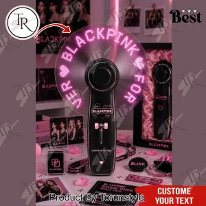 Blackpink K-Pop Customizable LED Message Hand Fan