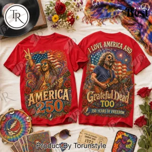 Grateful Dead America 250 Years Of Freedom Vintage Patriotic T-Shirt