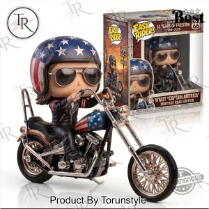 Easy Rider Wyatt Captain America 57th Anniversary Chopper Funko Pop