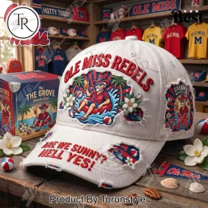 Ole Miss Rebels Distressed Beach Club Embroidered Baseball Cap