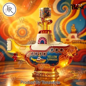 The Beatles Yellow Submarine Collectible Premium Whiskey Bottle