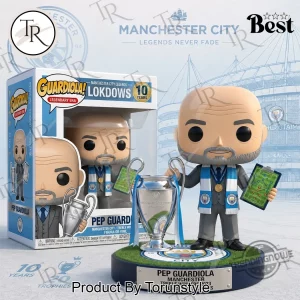 Pep Guardiola Manchester City Treble Winners 2023 Commemorative Soccer Manager Funko Pop
