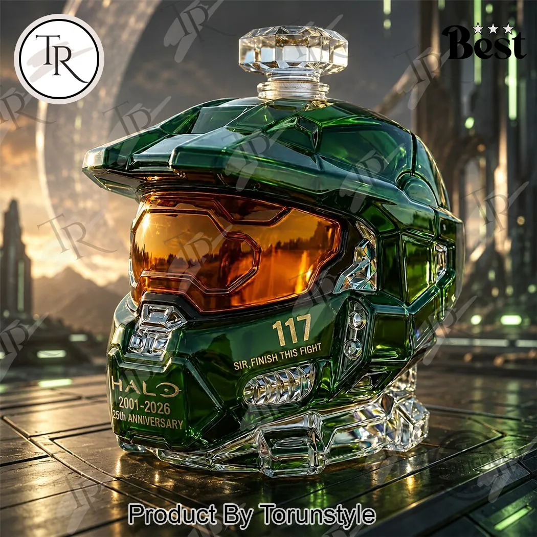 Halo Master Chief 25th Anniversary 2001-2026 Collector’s Edition Whiskey Decanter Halo Master Chief 25th Anniversary 2001-2026 Collector’s Edition Whiskey Decanter