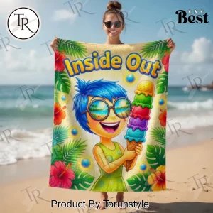 Inside Out Joy Tropical Summer Beach Towel