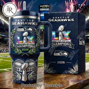 Seattle Seahawks Super Bowl LIX Champions 2026 Commemorative Handled Tumbler