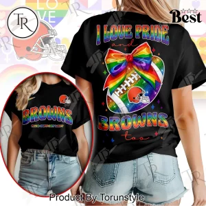 Cleveland Browns LGBT Pride Month Rainbow Unisex Graphic Tee Shirt