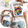 Green Bay Packers NFL Pride Month Rainbow Football Graphics Casual White T-Shirt Green Bay Packers NFL Pride Month Rainbow Football Graphics Casual White T-Shirt