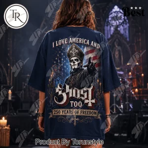 Ghost Band Papa Emeritus America 250 Patriotic Years Of Freedom Graphic T-Shirt