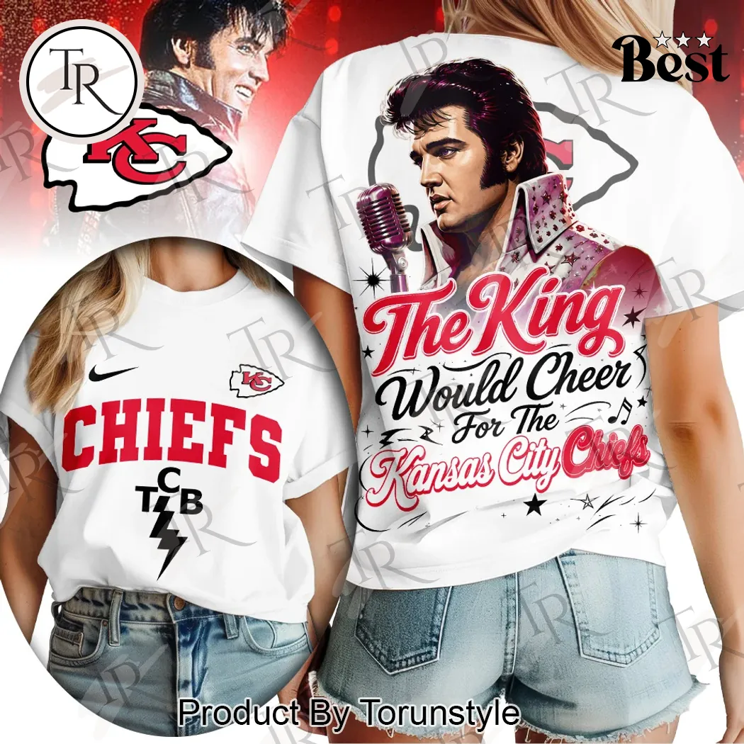 Kansas City Chiefs Elvis Presley The King Legendary Fan Women's T-Shirt Kansas City Chiefs Elvis Presley The King Legendary Fan Women's T-Shirt