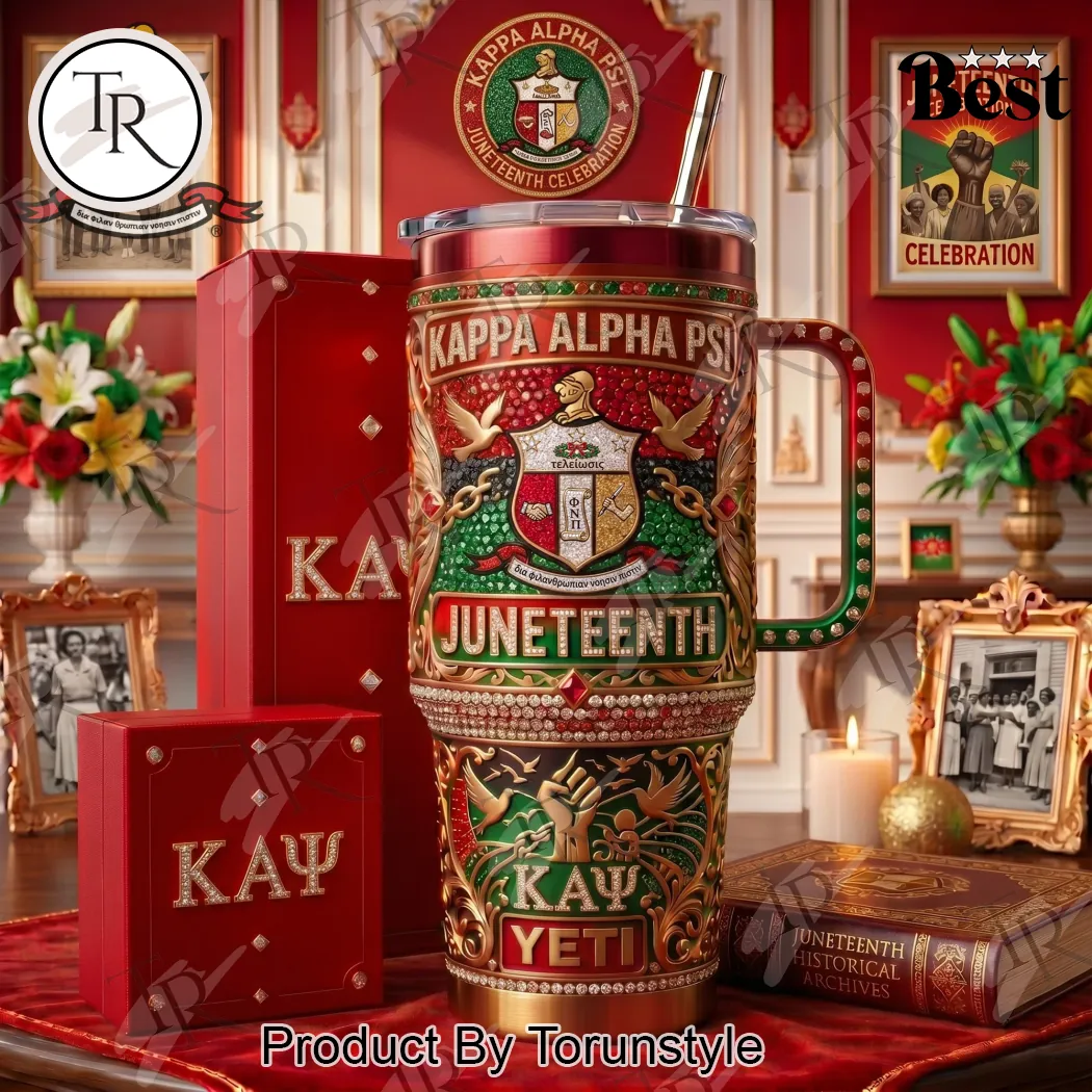 Kappa Alpha Psi Juneteenth Celebration Luxury 3D Printed Stainless Steel 40oz Tumbler Kappa Alpha Psi Juneteenth Celebration Luxury 3D Printed Stainless Steel 40oz Tumbler