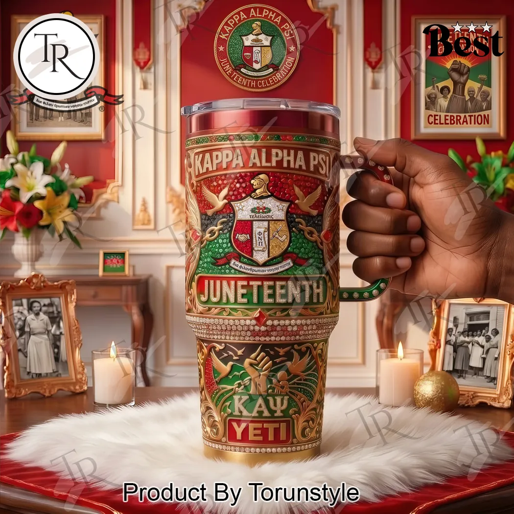 Kappa Alpha Psi Juneteenth Celebration Luxury 3D Printed Stainless Steel 40oz Tumbler Kappa Alpha Psi Juneteenth Celebration Luxury 3D Printed Stainless Steel 40oz Tumbler