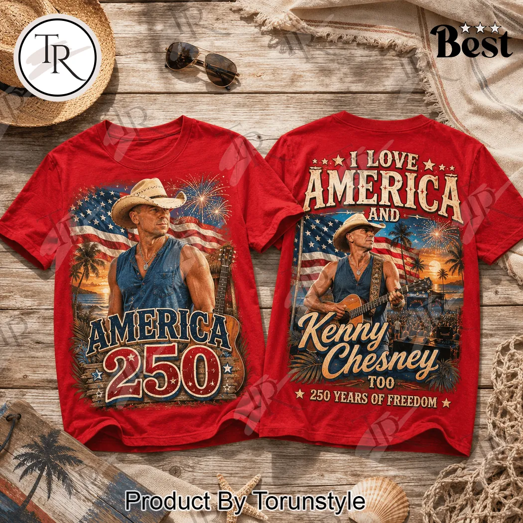 Kenny Chesney America 250 Years Of Freedom Patriotic Country Music Red Graphic T-Shirt Kenny Chesney America 250 Years Of Freedom Patriotic Country Music Red Graphic T-Shirt