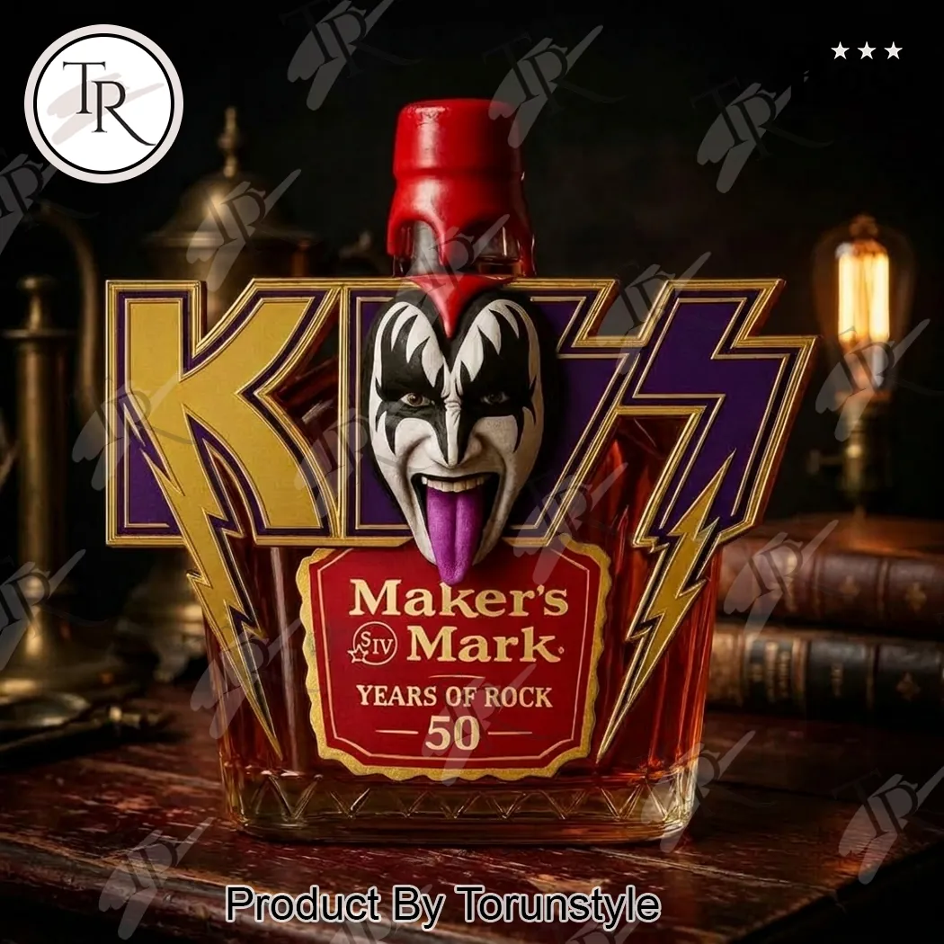 KISS Band Gene Simmons 50 Years of Rock Custom 3D Sculpted Whiskey Bottle KISS Band Gene Simmons 50 Years of Rock Custom 3D Sculpted Whiskey Bottle