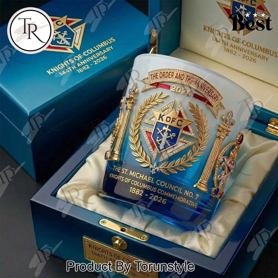Knights of Columbus 144th Anniversary Commemorative Luxury Whiskey Glass Gift Set Knights of Columbus 144th Anniversary Commemorative Luxury Whiskey Glass Gift Set