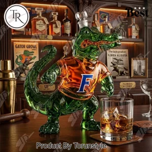 Florida Gators Albert Mascot Premium Collectible Whiskey Bottle