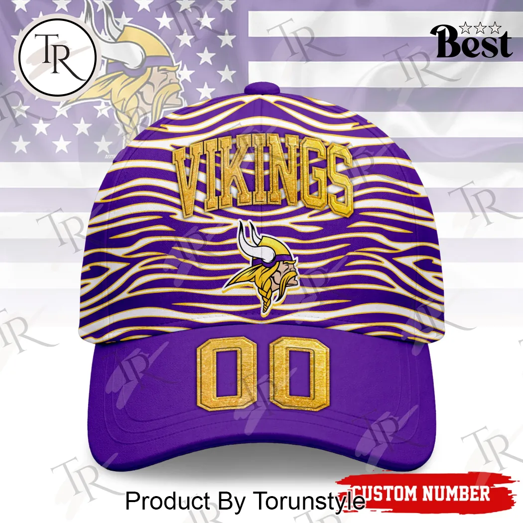 Minnesota Vikings NFL Premium Custom Number Baseball Cap Minnesota Vikings NFL Premium Custom Number Baseball Cap