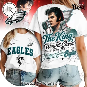 Philadelphia Eagles NFL Elvis Presley The King Fan Graphic Women’s T-Shirt