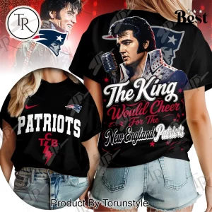 New England Patriots Elvis Presley The King Premium Crossover Women’s T-Shirt