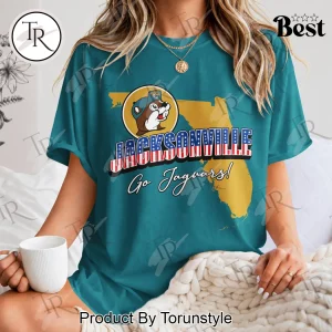 Jacksonville Jaguars Buc-ees Patriotic Florida Map Game Day Unisex T-Shirt