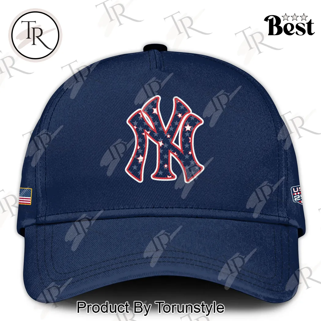 New York NY USA 250th Anniversary Patriotic Stars and Stripes Navy Baseball Cap New York NY USA 250th Anniversary Patriotic Stars and Stripes Navy Baseball Cap