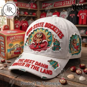 Ohio State Buckeyes Summer Beach Distressed Baseball Cap