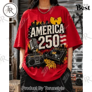 Wu-Tang Clan America 250 Years of Freedom Vintage Red Hip Hop T-Shirt