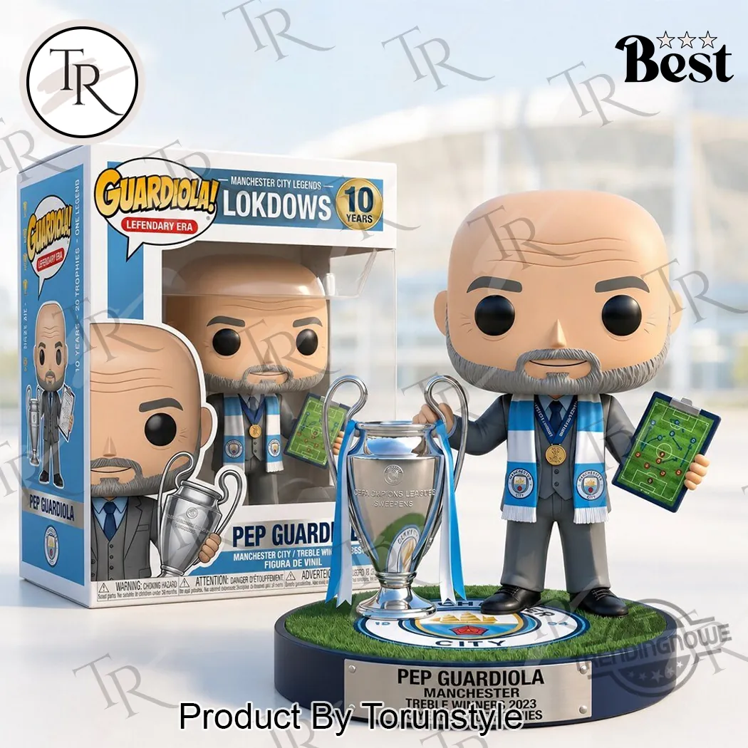 Pep Guardiola Manchester City Treble Winners 2023 Commemorative Soccer Manager Funko Pop Pep Guardiola Manchester City Treble Winners 2023 Commemorative Soccer Manager Funko Pop