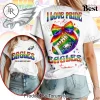 Miami Dolphins NFL Pride Month Rainbow Football Graphic Unisex T-Shirt Miami Dolphins NFL Pride Month Rainbow Football Graphic Unisex T-Shirt