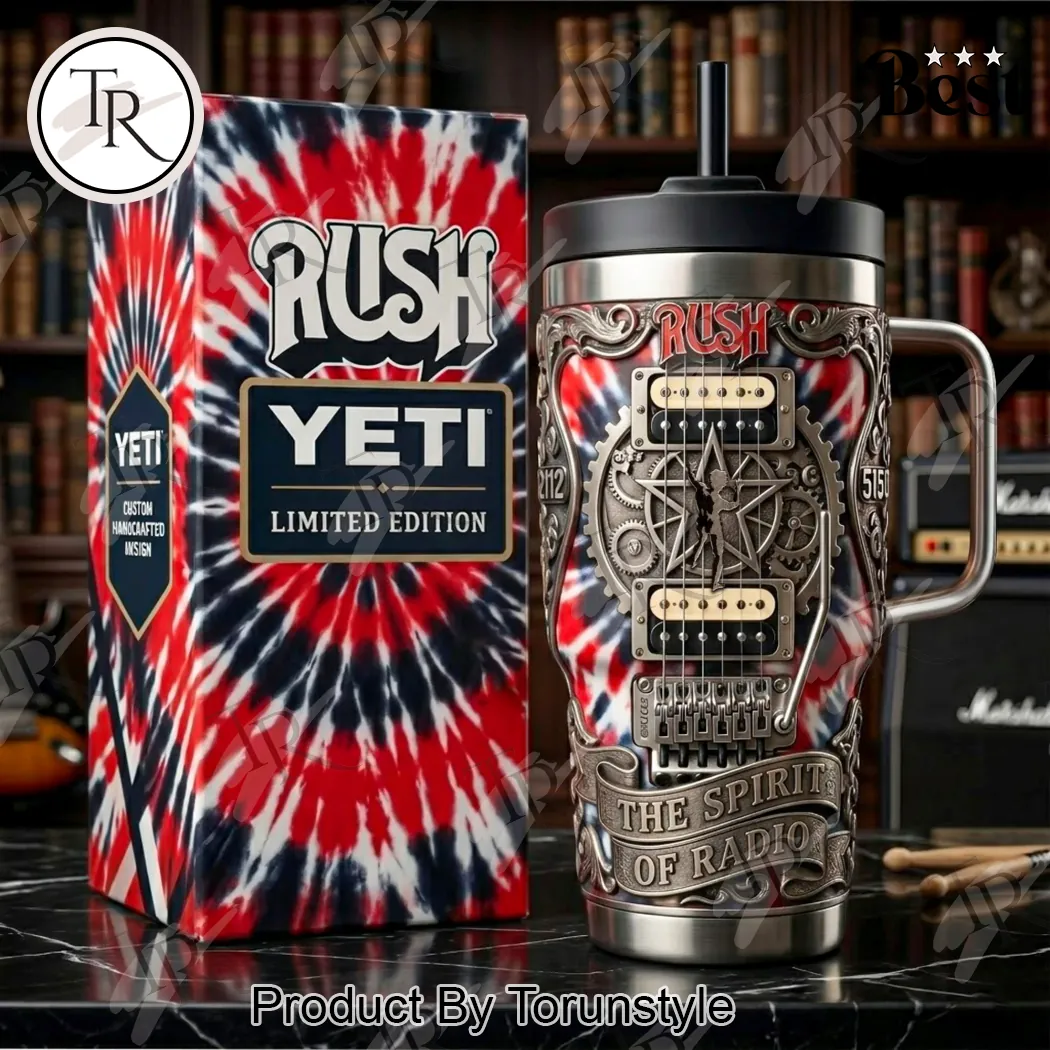 Rush Band Limited Edition Yeti 2112 Starman Guitar Handled Tumbler Rush Band Limited Edition Yeti 2112 Starman Guitar Handled Tumbler