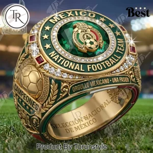 Mexico National Football Team Premium Gold Championship Ring