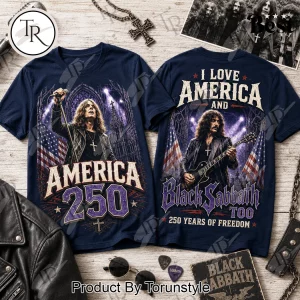 Black Sabbath America 250 Years Of Freedom Patriotic Heavy Metal Graphic T-Shirt