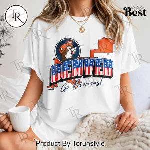 Denver Broncos Buc-ee’s Patriotic Game Day Stars and Stripes Unisex T-Shirt