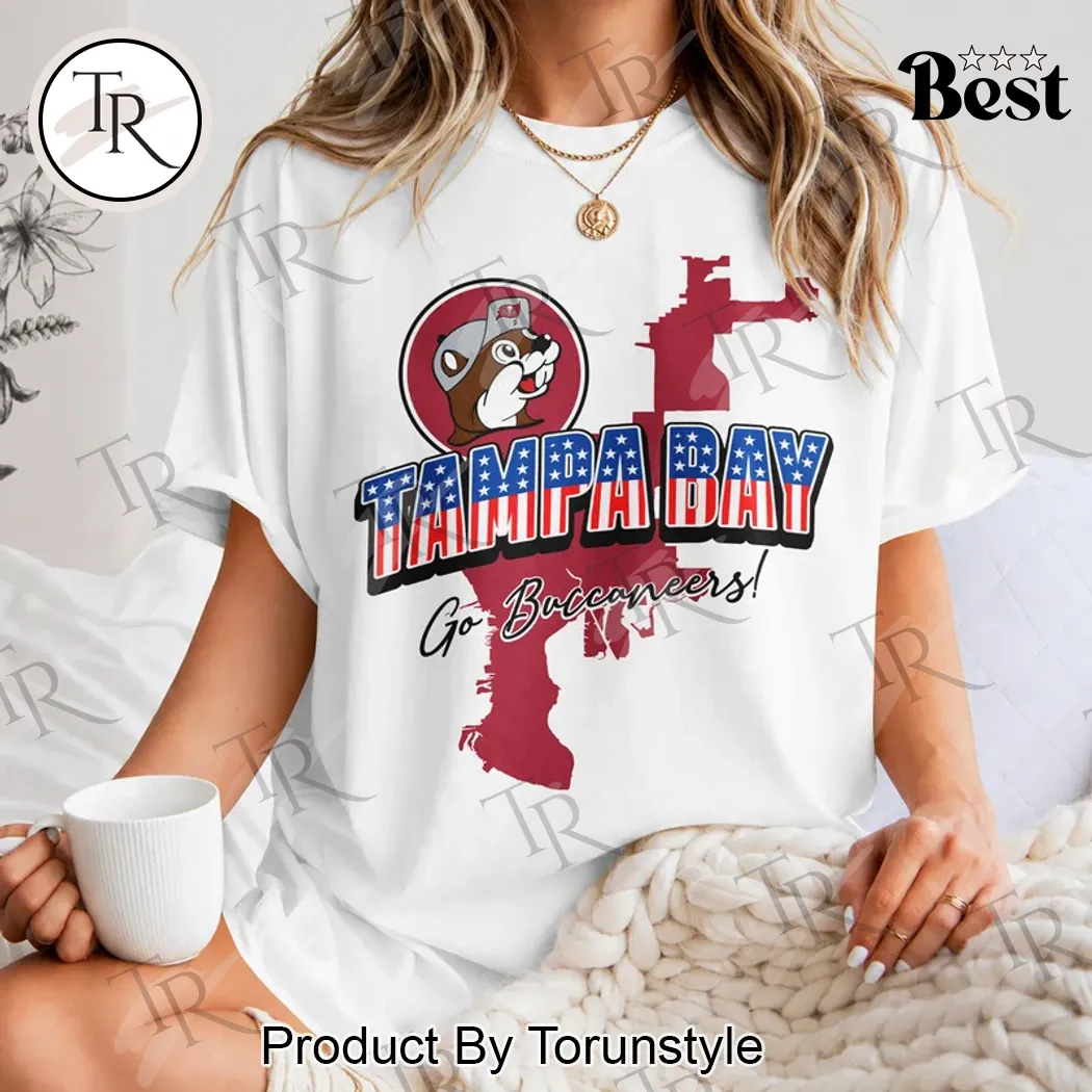 Tampa Bay Buccaneers Buc-ees Patriotic USA Flag Florida Game Day Unisex T-Shirt Tampa Bay Buccaneers Buc-ees Patriotic USA Flag Florida Game Day Unisex T-Shirt