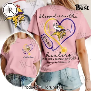 Premium Minnesota Vikings NFL Personalized Nurse Stethoscope T-Shirt