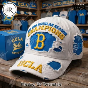 UCLA Bruins Baseball Big Ten Champions Distressed Baseball Cap