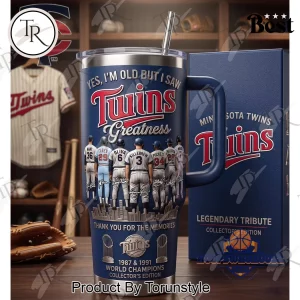 Minnesota Twins 1987 & 1991 World Series Champions Collector’s Edition Handled Tumbler