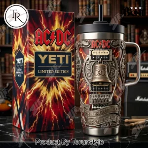 AC/DC Limited Edition Yeti Guitar Bell Design Insulated Tumbler