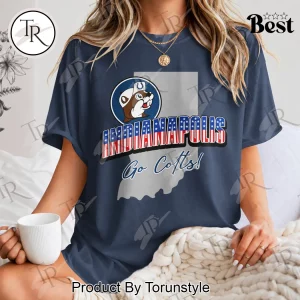 Indianapolis Colts Buc-ee’s Patriotic Indiana State Map Graphic Casual T-Shirt