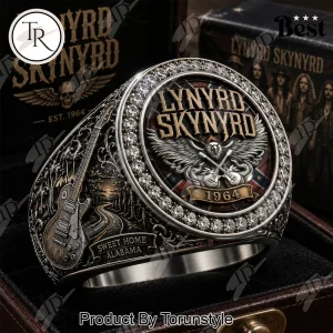 Lynyrd Skynyrd Premium Engraved Sweet Home Alabama Ring