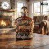 New York Knicks NBA Basketball Premium Cityscape Collectible Whiskey Bottle