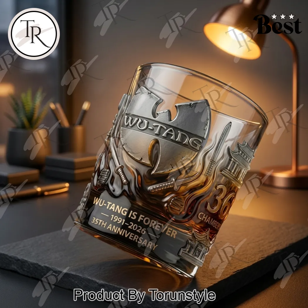 Wu Tang Clan 35th Anniversary 2026 Whiskey Glass Wu Tang Clan 35th Anniversary 2026 Whiskey Glass